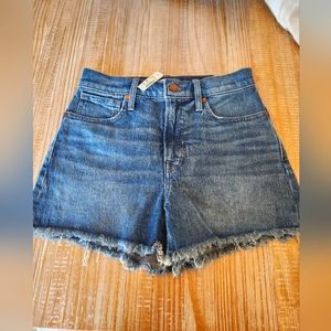 Madewell Blue Denim High-Rise Jean Shorts